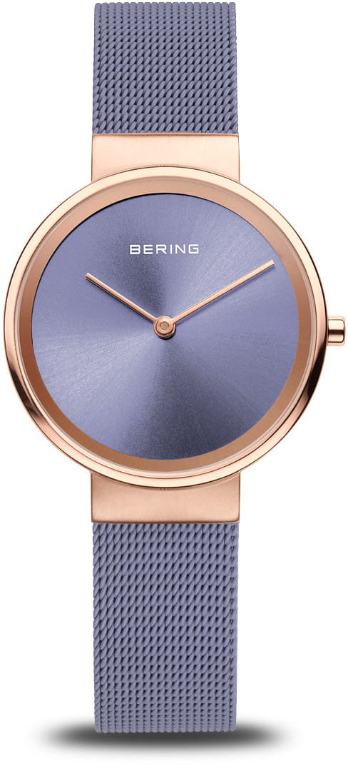 Bering Classic 14531-968 Damenuhr • Kratzfestes Saphirglas • Feines Milanaise-Armband