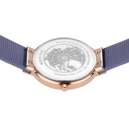 Bering Classic 14531-968 Damenuhr • Kratzfestes Saphirglas • Feines Milanaise-Armband