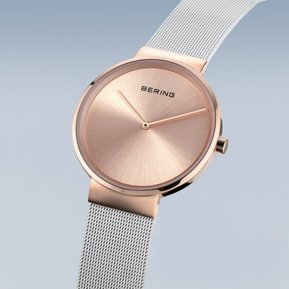 Bering Classic 14539-266 Uhr • Kratzfestes Saphirglas • Feines Milanaise-Armband