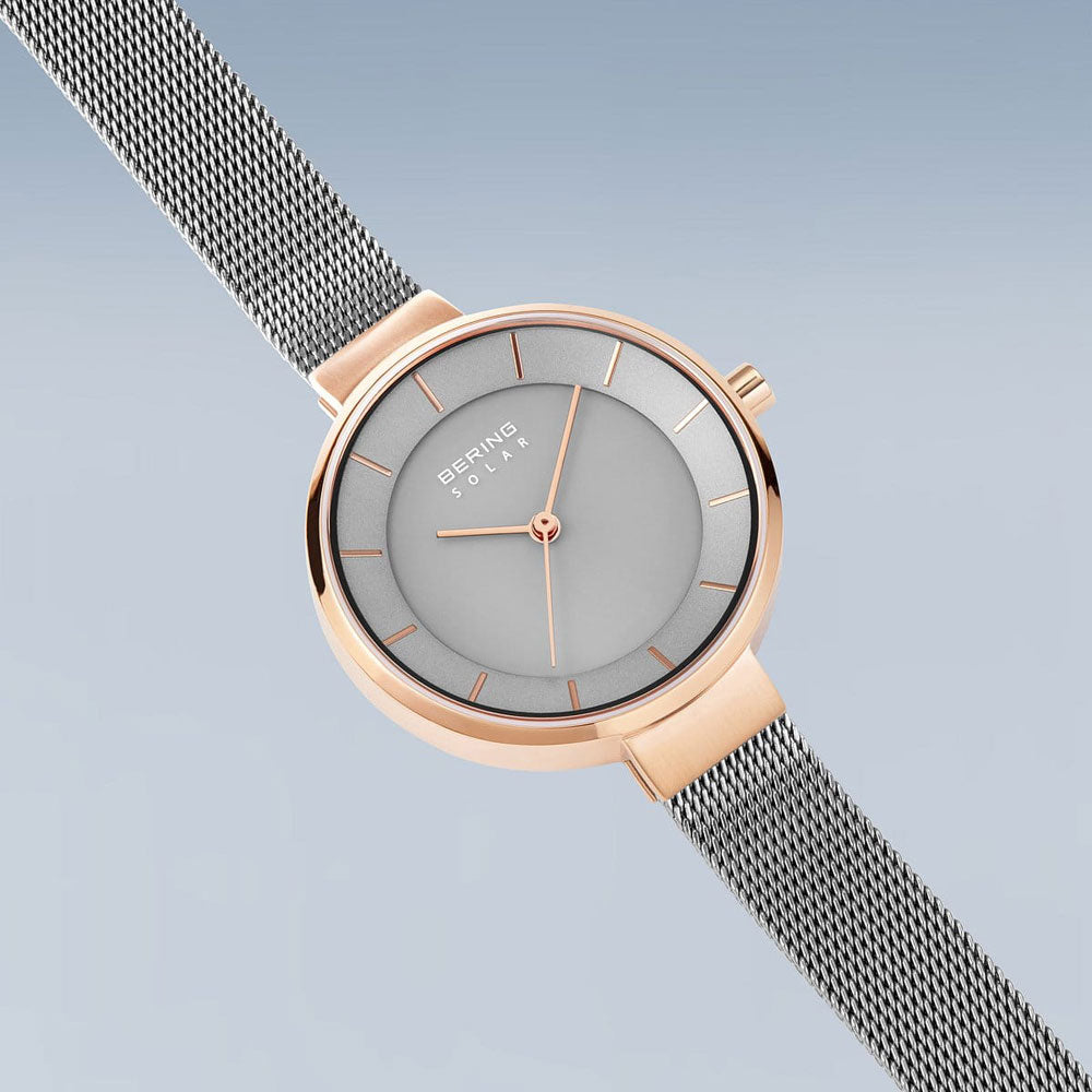 Bering Solar 14631-369 Women's Watch • Sapphire Crystal • Milanese