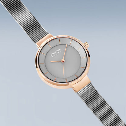 Bering Solar 14631-369 Women's Watch • Sapphire Crystal • Milanese