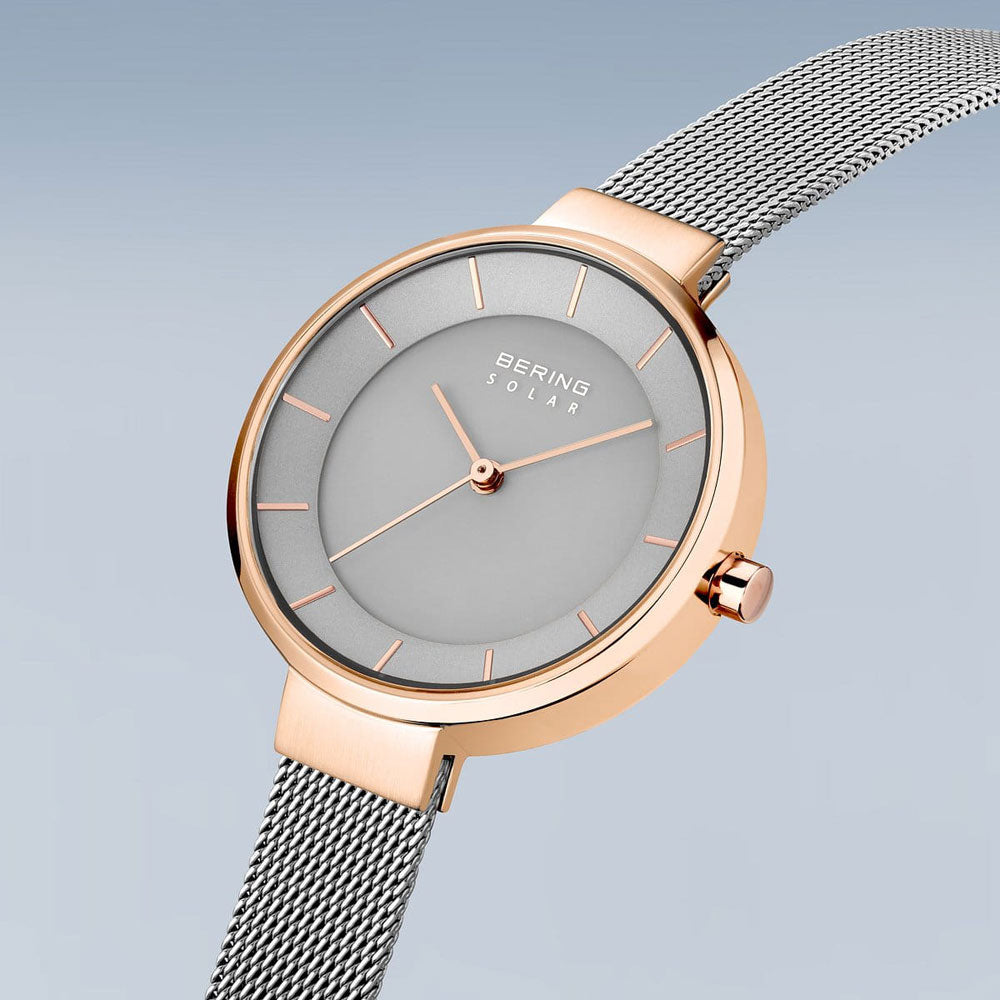Bering Solar 14631-369 Women's Watch • Sapphire Crystal • Milanese