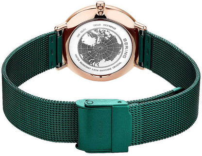 Bering Ultra Slim 15729-868 Damenuhr • Kratzfestes Saphirglas • Feines Milanaise-Armband
