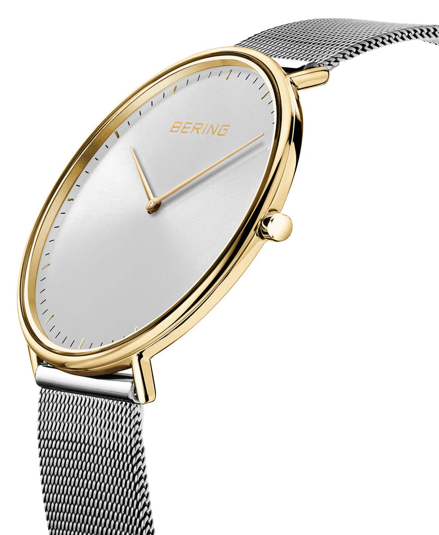 Bering Classic 11938-007 Herrenuhr • Kratzfestes Saphirglas • Leichtes Titan