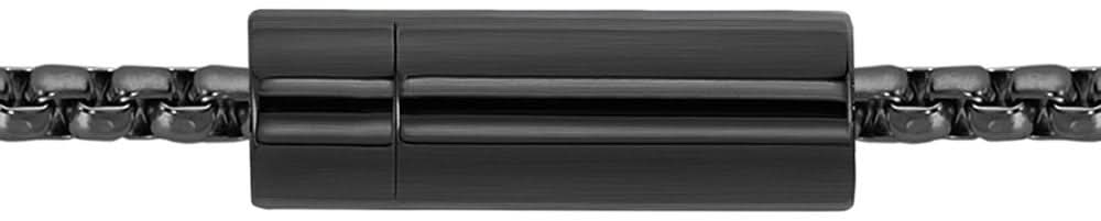 Boss Jewelry 1580052 - Venezianerkette mit ID Anhänger schwarz