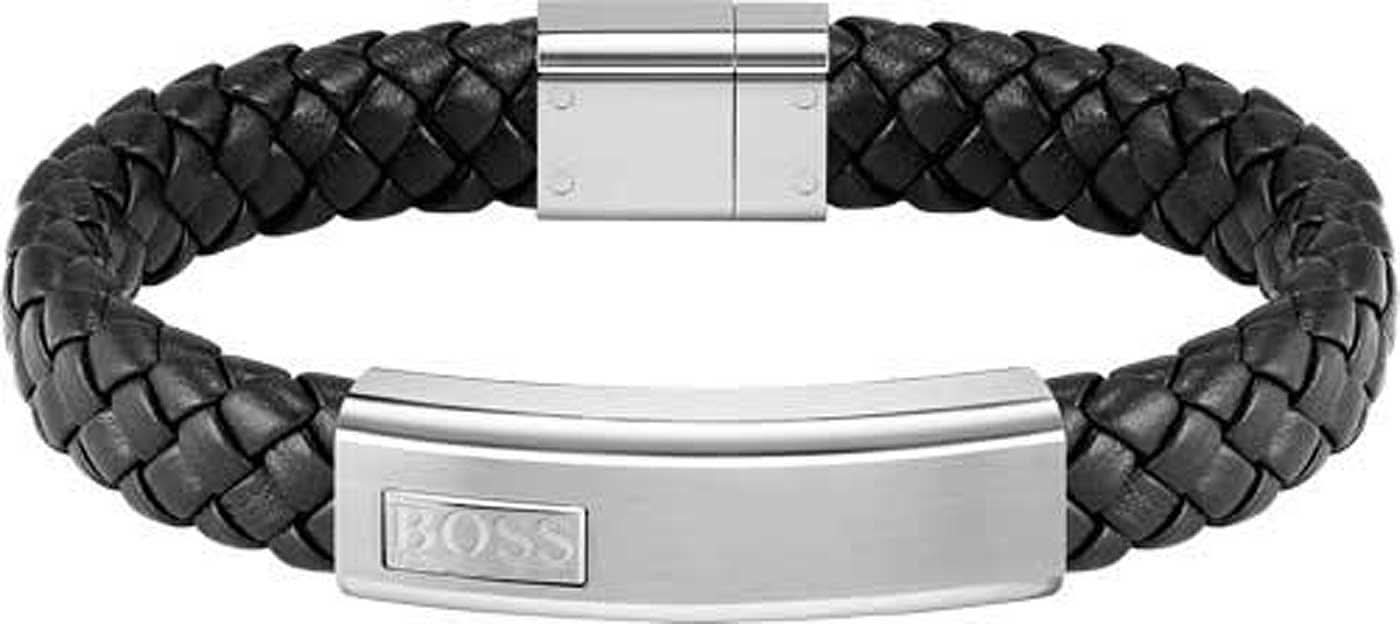 Boss Jewelry 1580178M - LANDER Geflochtenes Lederarmband