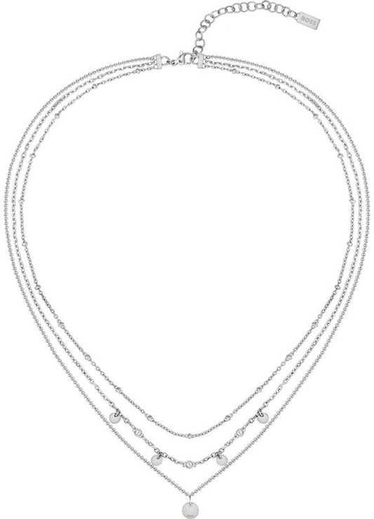 Boss Jewelry 1580330 - Mehrreihige Halskette IRIS mit Anhängern