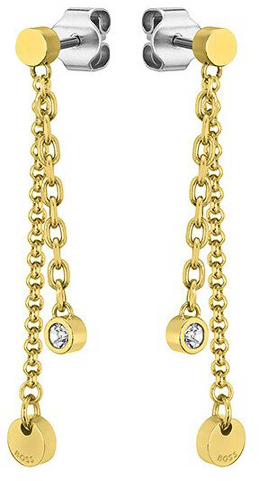 Boss Jewelry 1580333 - Ohrhänger IRIS mit runden Anhängern und Stein