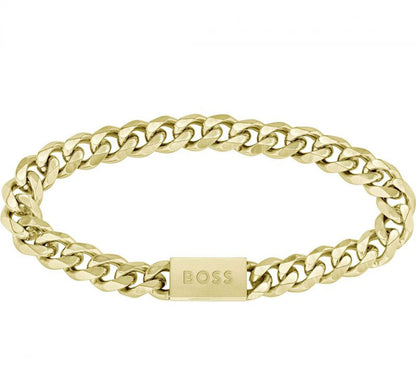 Boss Jewelry 1580403M - Panzerarmband CHAIN FOR HIM Gelbgold
