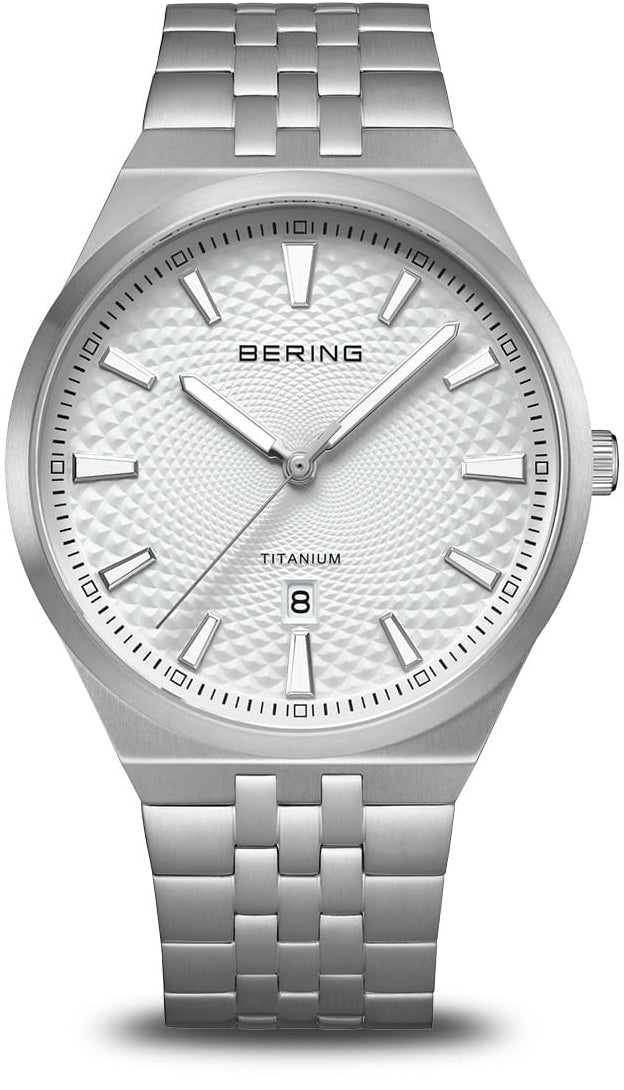 Bering Titanium 16141-704 Herrenuhr • Ultraleichtes Titan • Kratzfestes Saphirglas