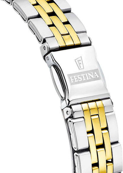 Festina Mademoiselle F16868/3 Damenuhr • Blaues Zifferblatt • Edelstahl
