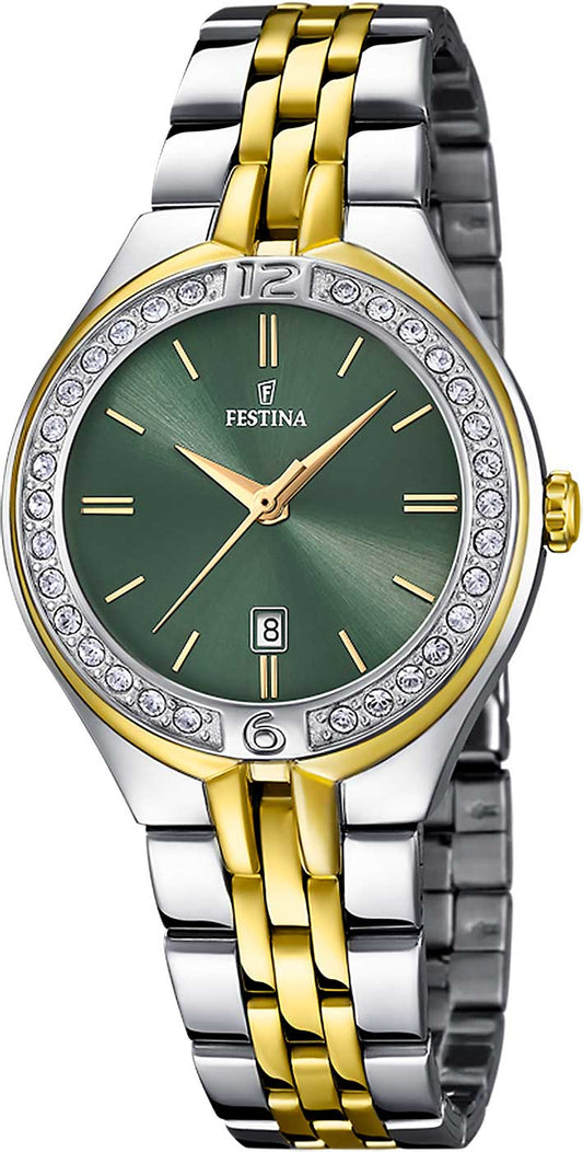 Festina Mademoiselle F16868/4 Damenuhr • Quarzuhrwerk • Edelstahl