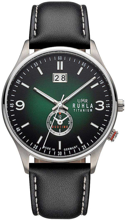 UMR Ruhla Ruhla Classic 17083 Herren Uhr • Quarzwerk Ronda 6203B • Titangehäuse