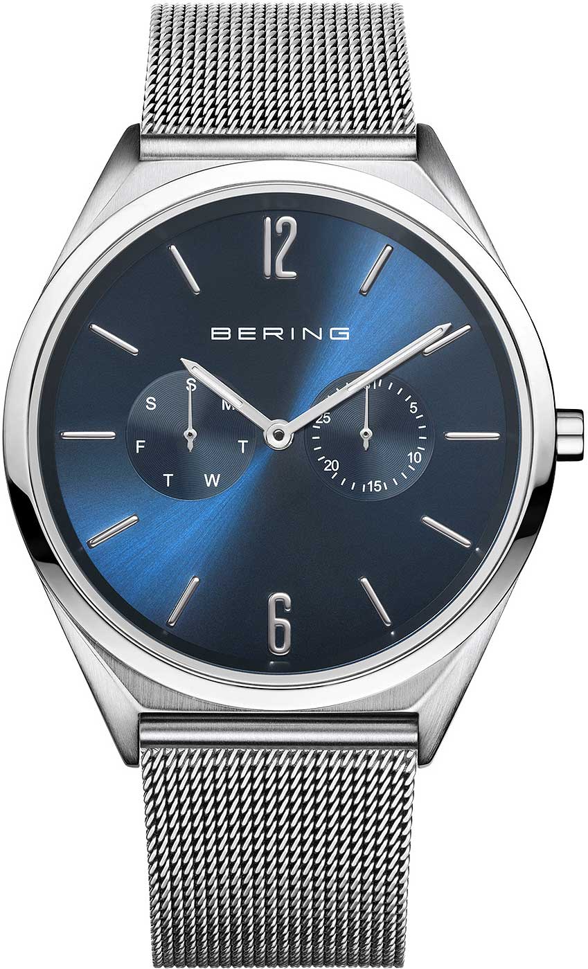 Bering Ultra Slim 17140-007 Herrenuhr • Flaches Design • Saphirglas