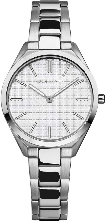Bering Ultra Slim 17231-700 Damenuhr • Kratzfestes Saphirglas • Flaches Design