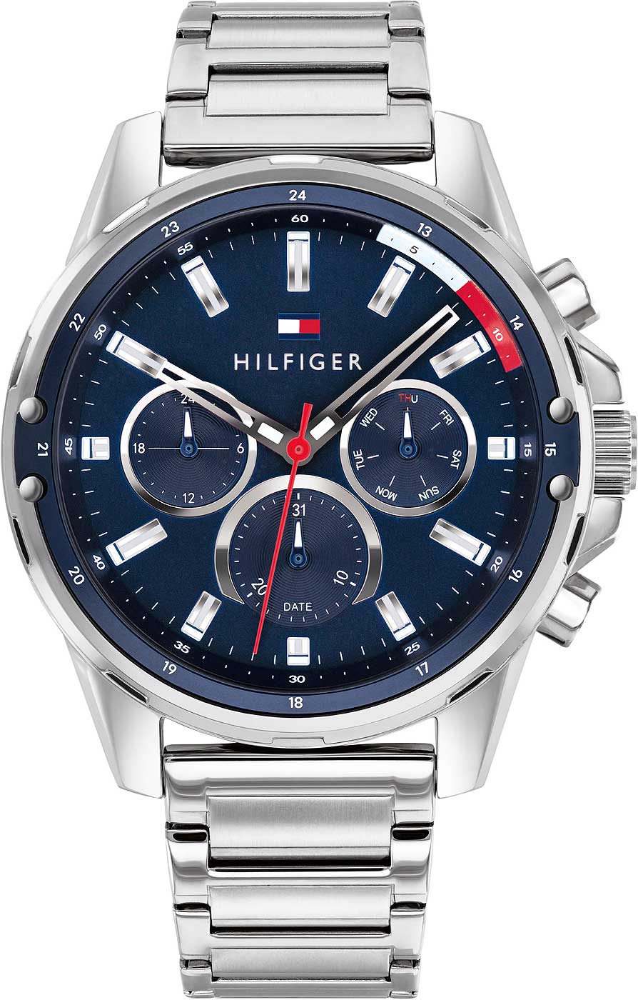 Tommy Hilfiger Mason 1791788 Herren Uhr • Quarz Uhrwerk • Chronograph