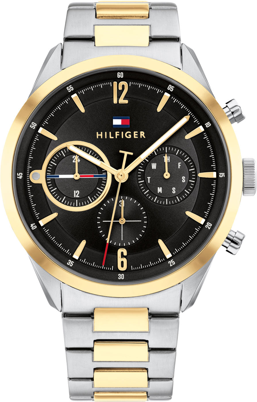 Tommy Hilfiger Matthew 1791944 Herren Uhr • Quarz Uhrwerk • Bicolor Edelstahl-Design