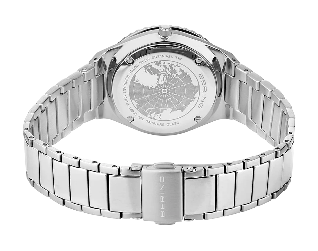 Bering Classic 18936-704 Damenuhr • Kratzfestes Saphirglas • Skandinavisches Design