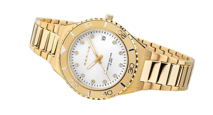Bering Classic 18936-734 Damenuhr • Kratzfestes Saphirglas • Feines Milanaise-Armband