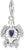 Charm Anhänger Schildkröte mit Steinen - 925 Sterlingsilber
