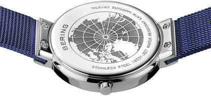 Bering Classic Aurora 19031-307 Women's Watch • Sapphire Glass • Milanese Strap