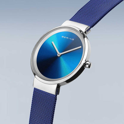 Bering Classic Aurora 19031-307 Women's Watch • Sapphire Glass • Milanese Strap