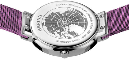 Bering Ultra Slim 19031-909 Women's Watch • Scratch-resistant sapphire crystal • Fine Milanese bracelet