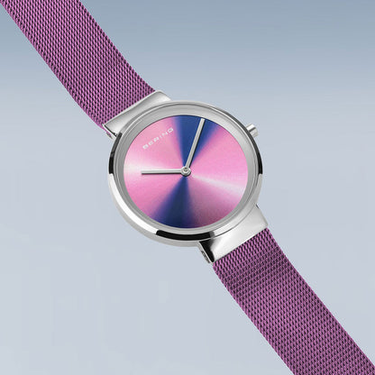 Bering Ultra Slim 19031-909 Women's Watch • Scratch-resistant sapphire crystal • Fine Milanese bracelet