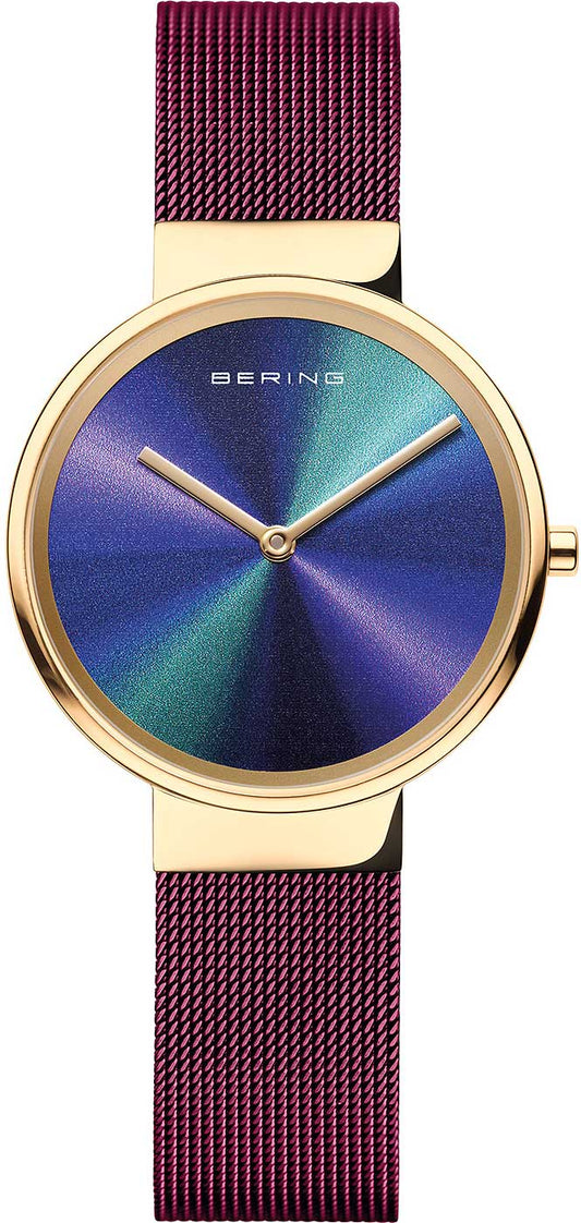 Bering Classic 19031-929 Damenuhr • Kratzfestes Saphirglas • Milanaise-Band