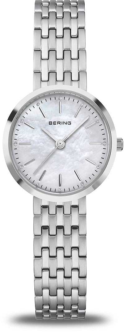 Bering Classic 19126-700 Damenuhr • Kratzfestes Saphirglas • Perlmutt-Zifferblatt