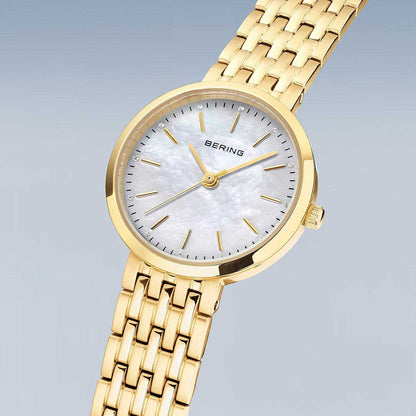 Bering Classic 19126-734 Women's Watch • Scratch-Resistant Sapphire Crystal • Elegant Mother-of-Pearl Dial