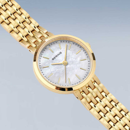 Bering Classic 19126-734 Women's Watch • Scratch-Resistant Sapphire Crystal • Elegant Mother-of-Pearl Dial