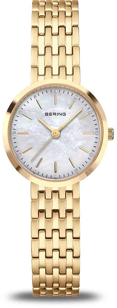 Bering Classic 19126-734 Women's Watch • Scratch-Resistant Sapphire Crystal • Elegant Mother-of-Pearl Dial