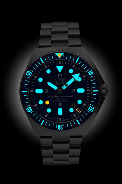 UMF Ruhla NVA Kampfschwimmer 1928M-3 Herrenuhr • Made in Germany • Saphirglas