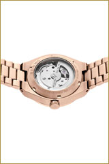 Bering Automatic 19435-762 Damenuhr • Kratzfestes Saphirglas • Gläserner Gehäuseboden