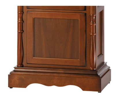 AMS Standuhr 211x50x25 cm Nussbaum • Westminster Melodie • Mondphasenanzeige