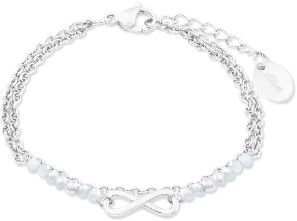 Zweireihiges Armband mit Infinityanhänger s.Oliver Jewelry 2022717