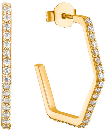 Kreolen eckig mit Steinen - s.Oliver Jewelry Modell: 2031445