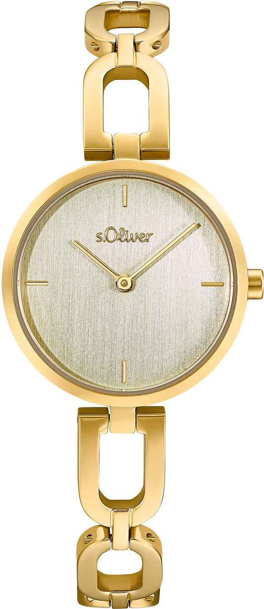 s.Oliver OLIVER-2033524 Damen Uhr • Quarz-Uhrwerk • Mineralglas