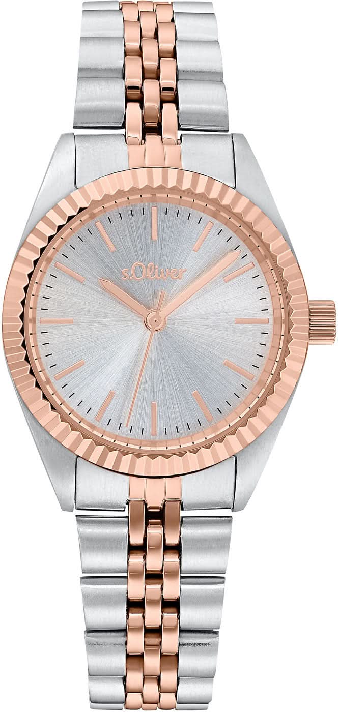 s.Oliver 2033525 Ladies Watch • Precise Quartz Movement • Two-Tone Stainless Steel