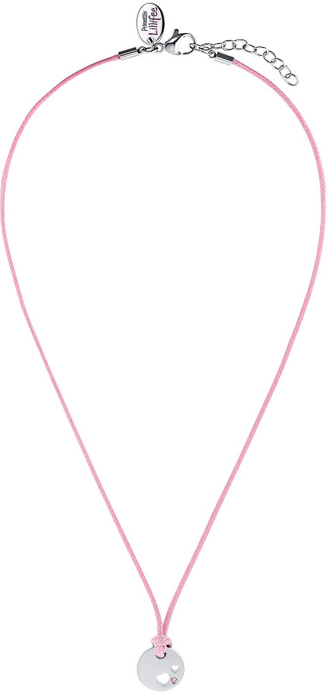 Prinzessin Lillifee 2033998 Textilkette mit Herzchen aus Edelstahl