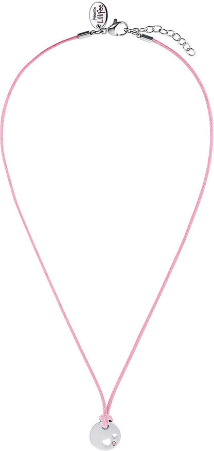 Prinzessin Lillifee 2033998 Textilkette mit Herzchen aus Edelstahl
