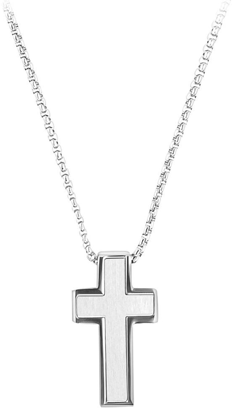 Necklace with Cross Pendant - s.Oliver Jewelry Model: 2035529