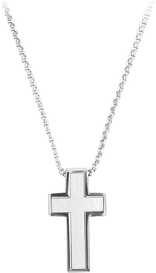 Necklace with Cross Pendant - s.Oliver Jewelry Model: 2035529
