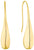 Large Teardrop Drop Earrings Stainless Steel s.Oliver Jewelry 2035765