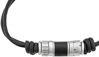 Leather bracelet with beads - s.Oliver Jewelry Model: 2038007