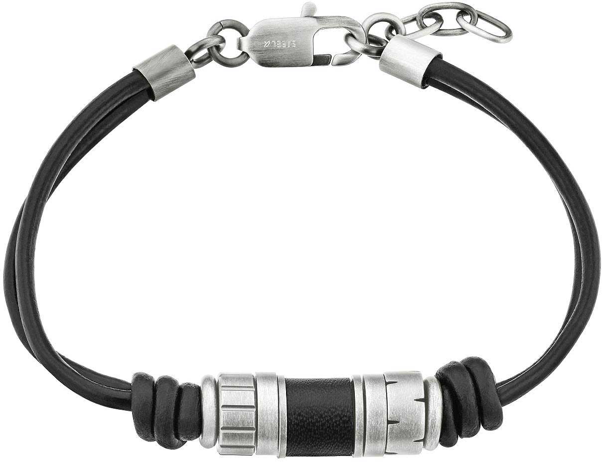 Leather bracelet with beads - s.Oliver Jewelry Model: 2038007