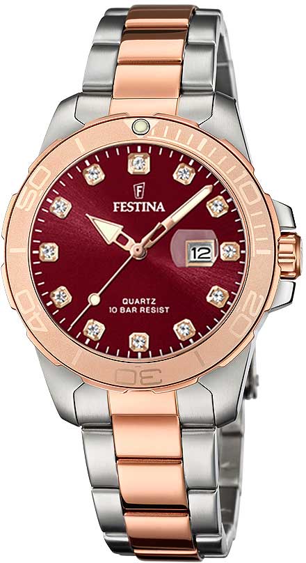 Festina Boyfriend F20505/2 Women's Watch • 10 bar water resistant • Two-tone design