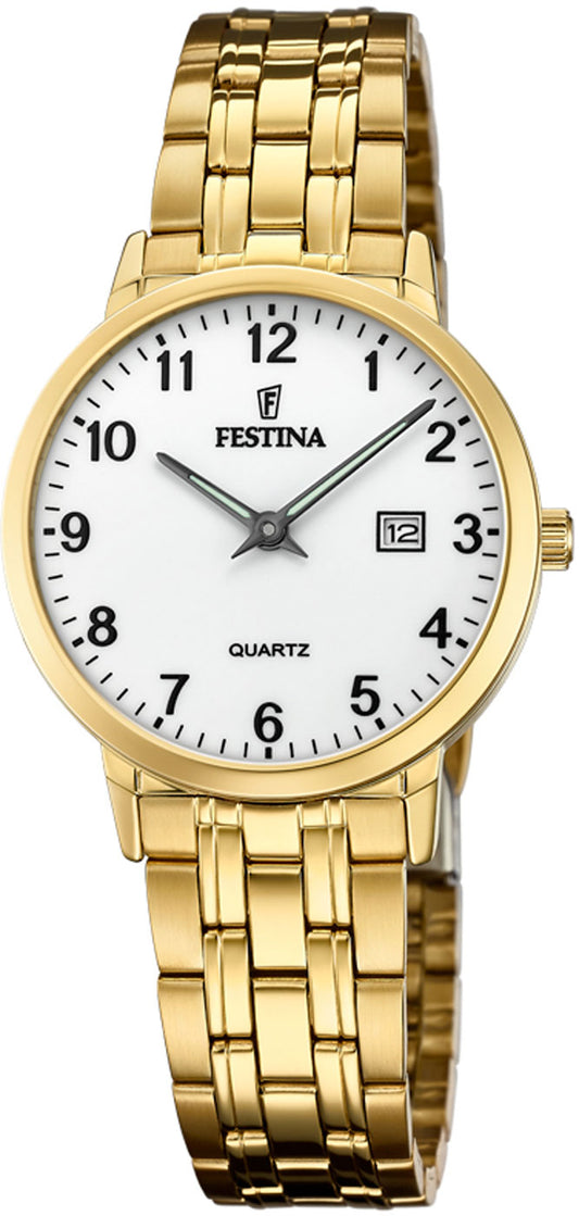 Festina Classics F20514/1 Damenuhr • Präzises Quarzuhrwerk • Hochwertiger Edelstahl