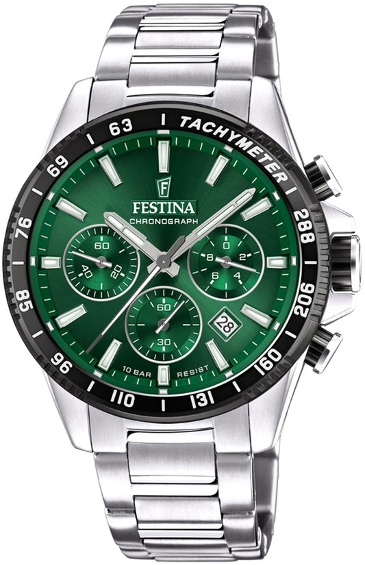 Festina Timeless Chronograph F20560/4 Herrenuhr • 10 bar • Chronograph
